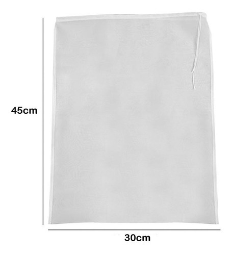 Imagen 2 de 4 de Bolsa Filtro Para Leche Vegetal Zumos Verdes Y Frutas Nylon