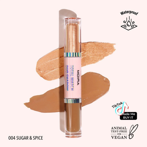 Sombras De Ojos Dual Total Match De Moira Beauty Color De La Sombra Sugar Spice