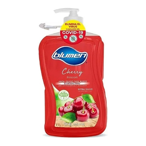 Jabón Líquido Para Manos Blumen Cherry Blossom 4l