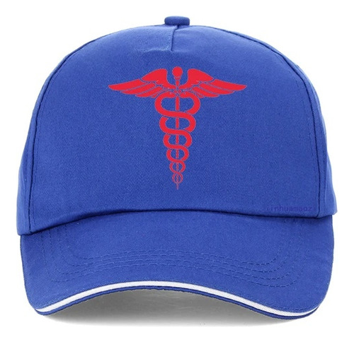 Gorra De Béisbol Con El Logotipo Del Caduceo Y El Símbolo De