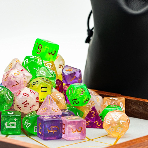 Dados Poludie , Para Juegos De Mesa De Rol, Set H , 70 Pzs