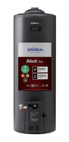 Imagen 1 de 2 de Termotanque Señorial Black 2.0 Gas 110 Litros