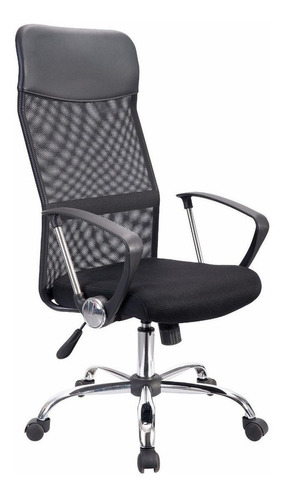 Cadeira de escritório Offiho Econo-malla gamer ergonômica  preta com estofado de mesh
