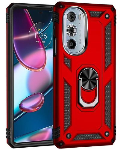 Funda Iron + Vidrio Para Motorola G52 Con Anillo 360 Soporte