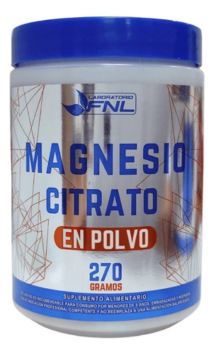 Fnl - Citrato De Magnesio Puro Polvo 270 Grs 