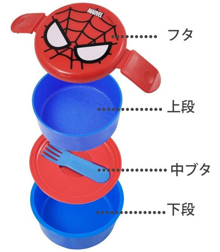 Spider-man Ronda Lunch Box Onwr1 En Dos Etapas (japón Import