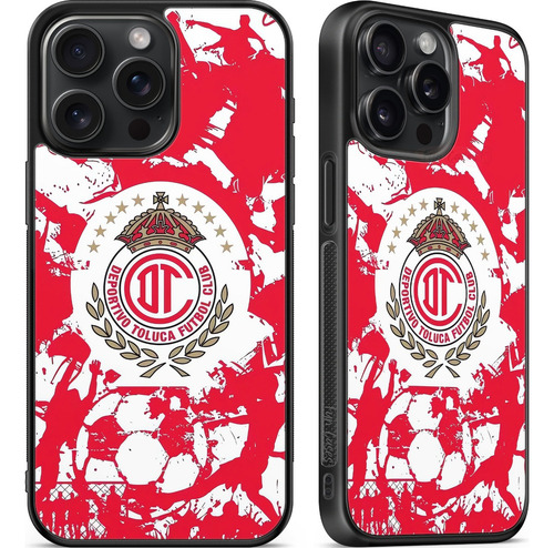 Funda Club De Futbol Deportivo Toluca Fc Negro Samsung Galaxy A55