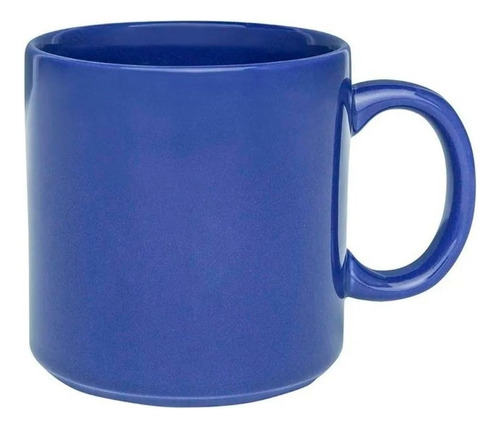 Jarro Mug Taza Desayuno De Ceramica Oxford 360 Ml Color Azul