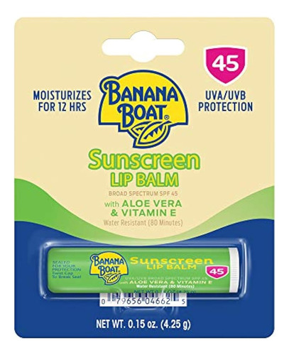 Protector Solar Banana Boat Aloe Vera Lip Protection, 0.15 O