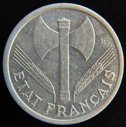 Francia, Estado De Vichy, Franc, 1943. Sin Circular