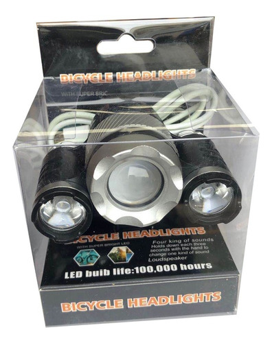 Luz Led Delantera Bici Recargable T6 - Potente Y Duradera