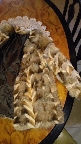 Tapado Simil Piel De Zorro Como Nuevo Talle Xxxl