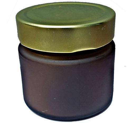 2 Potes Vidro Âmbar Fosco Tampa Alta 150ml Pianezza Velas