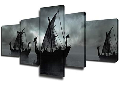 Imágenes De Barco Pirata Decoración De Pared Pintura De Pais