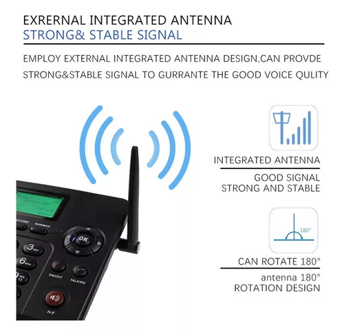 Teléfono Inalámbrico Fijo Dual Sim Card 2g Teléfono Inalámbr