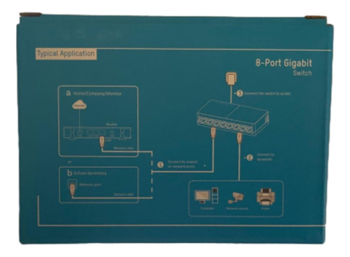 Switch Hub 8 Portas Hilook Ns-0508d Gigabit 10/100/1000mbps