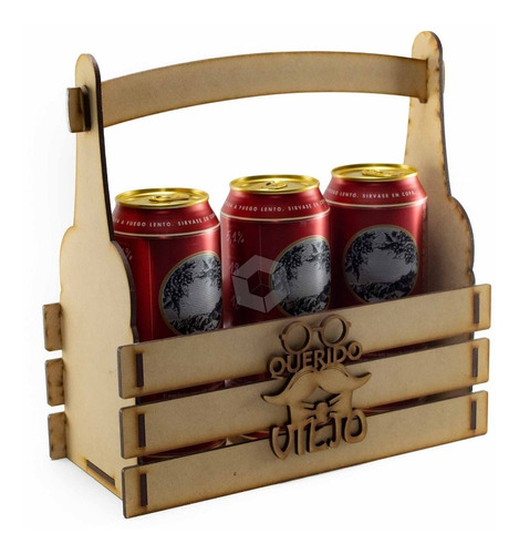 Cajon Para Latas De Cerveza, Dia Del Padre Fibrofacil -x5uni