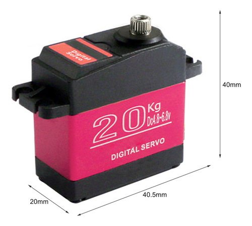 Servo Digital Rc Car, 20 Kg, Metal Gear High, 4 Unidades, Re