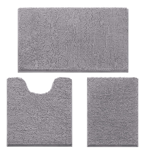 Homeideas 3 Piezas De Alfombras De Baño Ultra Suaves Antid.