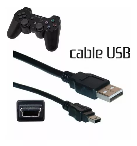 Cable mini USB V3 para Control Playstation Joystick Ps3, cámara