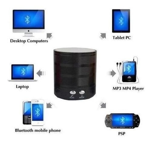 Imagem 3 de 5 de Mini Caixa Som Pc Notebok Celular Bluetooth Sd Xperia Galaxy