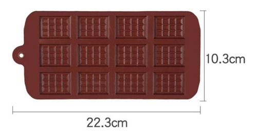 Molde Silicona Tableta Chocolate