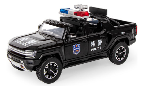 1/32 Simulación De Coche De Policía De Juguete Para Niños