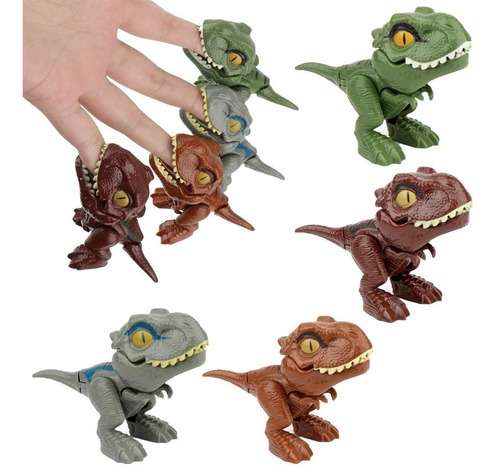 Imagen 1 de 6 de Pack 4 Juguetes Para Niños Jurassic Dinosaurios T-rex