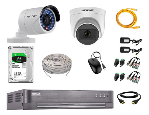 Cámaras Seguridad Kit 2 Hd 720p 1tb | 1 Camara C/ Microfono