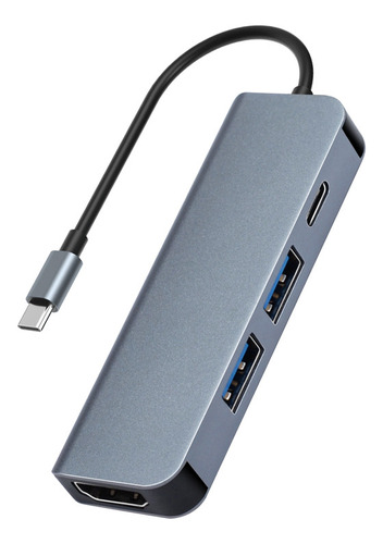 Hub Usb Tipo C Hdmi 4k  +2 Usb 3.0 +1 Usb Tipo-c Pd ~ 4 En 1