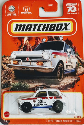 Matchbox # 7/100 - 1970 Honda N600 Off Road - 1/64 - Hkw33