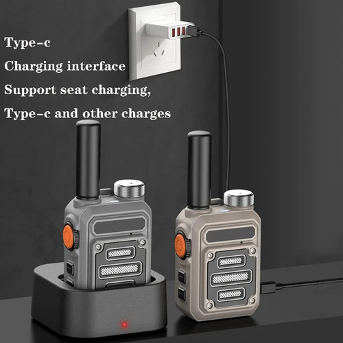 Radio Walkie Talkies Recargable Intercomunicador De Un Toque