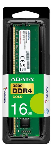 Memoria Ram 16gb Adata Gold Ddr4 3200mhz Udimm Cl22 1.2v