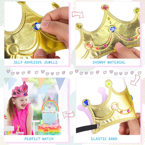Yaomiao 22 Pcs Diy Coronas Set Incluye 12 Pcs Espuma Prin...