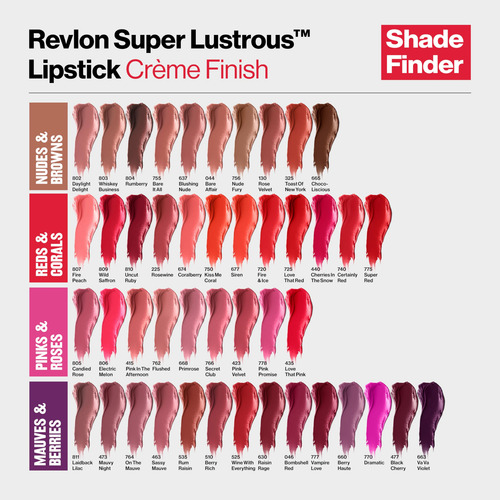 Lápiz Labial Revlon Super Lustrous Creamy Rumberry (804) 4,4