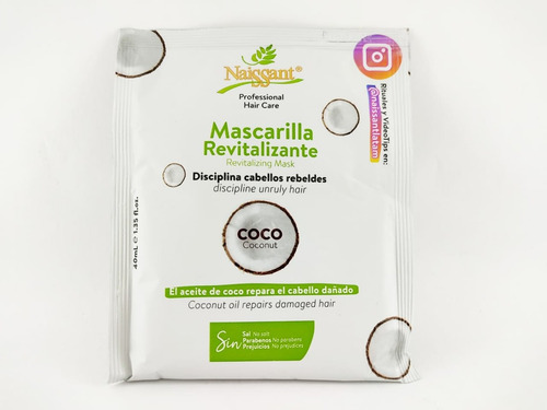 Naissant Sobre Mascarilla Coco - mL a $51