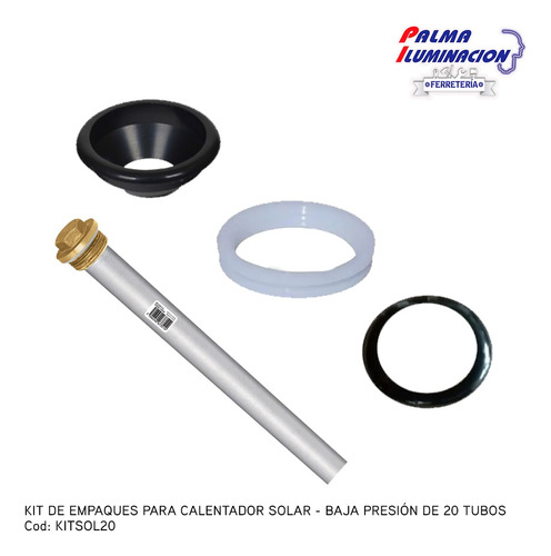 Kit Empaques Para Calentador Solar Baja Presión - 20 Tubos