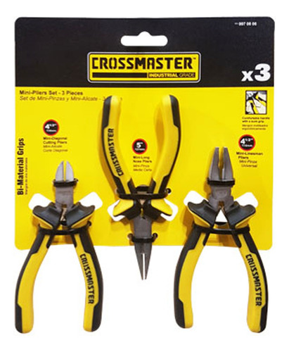 Set De Mini Pinzas Y Alicate 3pz Crossmaster G P 