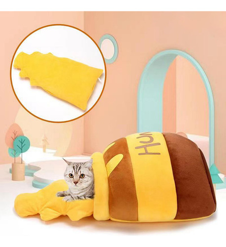 Cama Para Gatos, Cama Para Dormir, Nido Con Fondo