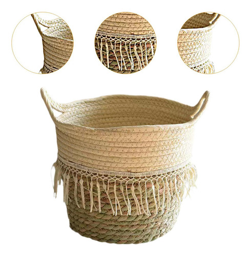 Cesta Tejida Para , Cesta De Almacenamiento, 20cm X 20cm