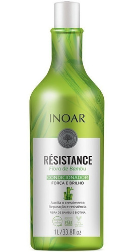 Imagem 4 de 5 de 03 Kit Shampoo + Condicionador Inoar Resistance Bambu Litro