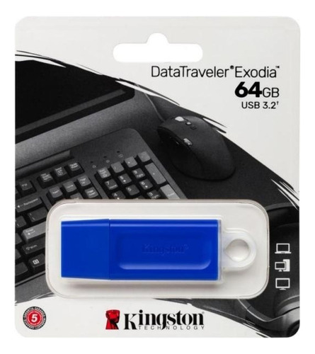 Pendrive Kingston 64gb Exodia Usb 3.2 