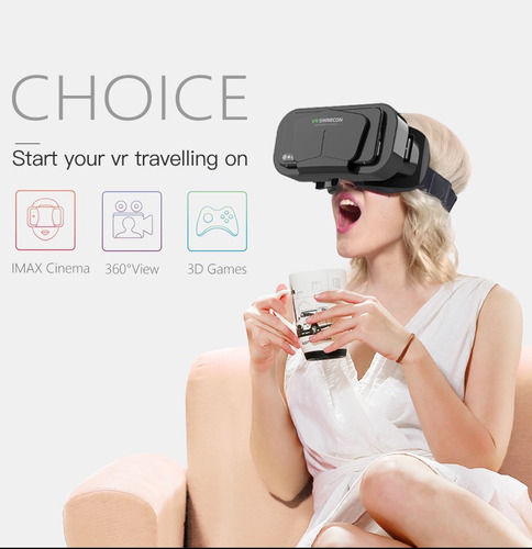 Gafas Realidad Virtual 3d Vr Shinecon G10 Con Control