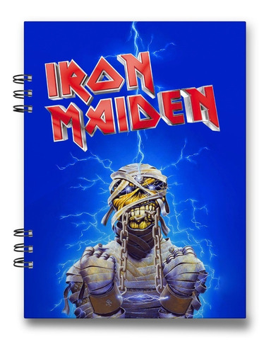 Cuaderno Heavy Metal Iron Maiden 15x20 Cms 100 Hojas