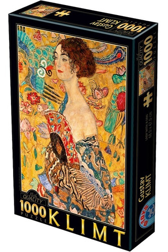 Rompecabezas Klimt: Mujer Con Abanico 1000 Pzas Dtoys