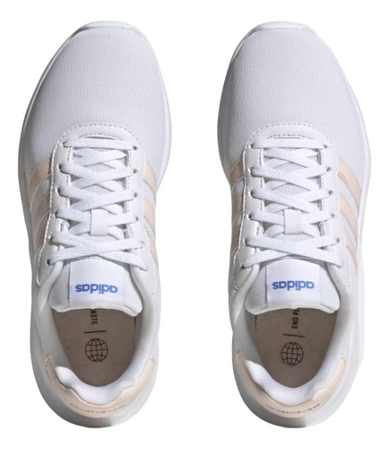 Tenis adidas Hombre Lite Racer 3.0 Blanco Entrenamiento