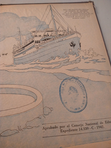 1° Libro Lectura Barquitos - Schultz / Prat Gay ' 56 (Usado)