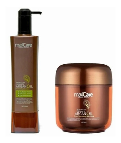 Shampoo 800ml + Crema Argán Oil Maxcare