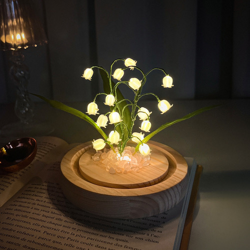 Lámpara Led De Noche, Romántica, De Orquídea Cam, Para Armar