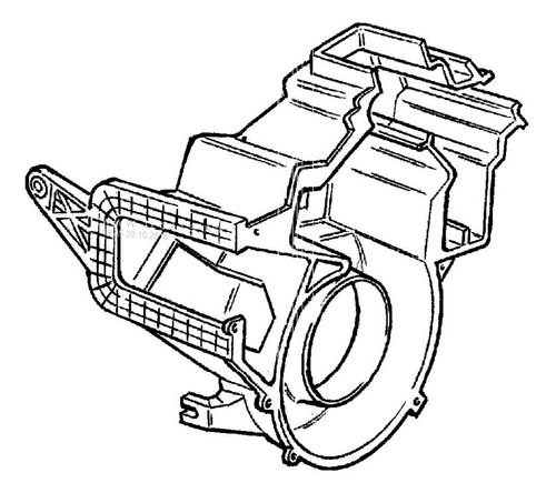 Carcaza Calefaccion Fiat Ducato 1990-1994 Inferior